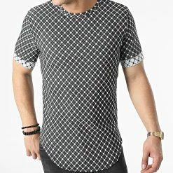 Remise 🎁 Tee 👕 Shirt Oversize UY808 Noir Gris Anthracite de Uniplay ✔️ -Uniplay Soldes uniplay 308102 UY808 BLACK 20220308T152918 03