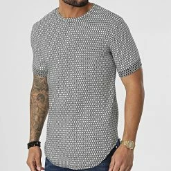 Le moins cher 🤩 Tee 👕 Shirt Oversize UY806 Blanc Noir de Uniplay 😍 -Uniplay Soldes uniplay 308115 UY806 WHITE BLACK 20220310T140740 03