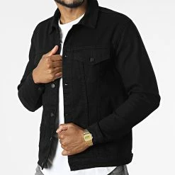 Remise 🛒 Veste Jean 689 Noir de Uniplay ⌛