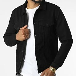 Remise 🛒 Veste Jean 689 Noir de Uniplay ⌛ -Uniplay Soldes uniplay 309767 689 BLACK 20220408T124911 03