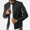 De gros 🤩 Veste Biker T8807 Noir de Uniplay 👍 -Uniplay Soldes uniplay 309782 UP T8807 BLACK 20220408T135224 01
