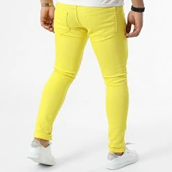 De gros 😀 Jean Slim 690 Jaune de Uniplay ⌛ -Uniplay Soldes uniplay 309783 690 YELLOW 20220318T161554 04