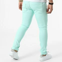 Grosses soldes 😉 Jean Slim 690 Vert Menthe de Uniplay 👍 -Uniplay Soldes uniplay 309786 690 WATER GREEN 20220318T161621 04