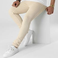 Meilleure affaire ✔️ Jean Slim 690 Beige de Uniplay ⌛ -Uniplay Soldes uniplay 309787 690 BEIGE 20220322T135847 03