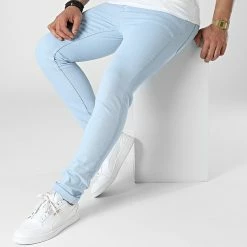 Tout neuf 🧨 Jean Slim 690 Bleu Clair de Uniplay 👏 -Uniplay Soldes uniplay 309788 690 BLUE 20220322T135757 03