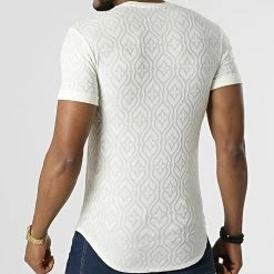 Nouveau 🎁 Tee 👚 Shirt Oversize UY825 Beige Clair de Uniplay 🤩 -Uniplay Soldes uniplay 313145 UY825 WHITE 20220407T162610 04