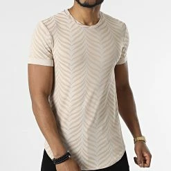 Promo 💯 Tee 👕 Shirt Oversize UY826 Beige de Uniplay 🎁 -Uniplay Soldes uniplay 313152 UY826 BEIGE 20220407T160726 03