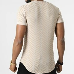 Promo 💯 Tee 👕 Shirt Oversize UY826 Beige de Uniplay 🎁 -Uniplay Soldes uniplay 313152 UY826 BEIGE 20220407T160727 04