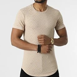 De gros ⌛ Tee 👚 Shirt Oversize UY825 Beige de Uniplay 🎉 -Uniplay Soldes uniplay 313154 UY825 BEIGE 20220407T160712 03