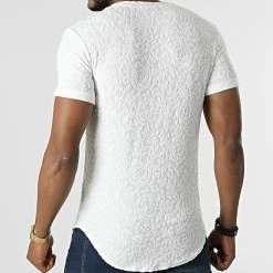 Nouveau ✨ Tee 👚 Shirt Oversize Floral UY829 Blanc de Uniplay 👍 -Uniplay Soldes uniplay 313201 UY829 WHITE 20220407T162556 04