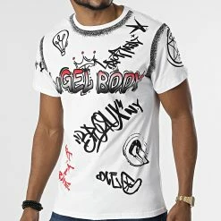 Promo 👍 Tee 👕 Shirt UP-T3A15 Blanc de Uniplay ✔️