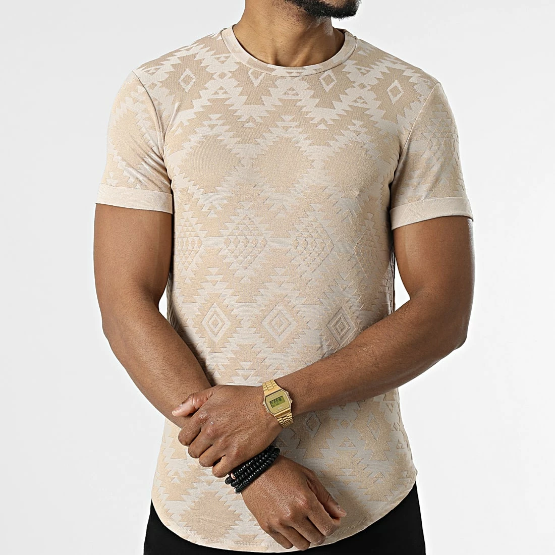 Nouveau 🔔 Tee 👚 Shirt Oversize UY827 Beige de Uniplay 🧨 5 Nouveau 🔔 Tee 👚 Shirt Oversize UY827 Beige de Uniplay 🧨 – Image 3