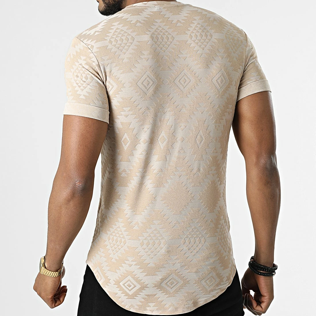 Nouveau 🔔 Tee 👚 Shirt Oversize UY827 Beige de Uniplay 🧨 6 Nouveau 🔔 Tee 👚 Shirt Oversize UY827 Beige de Uniplay 🧨 – Image 4