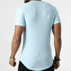 Promo 😀 Tee 👚 Shirt Oversize UY831 Bleu Clair de Uniplay 🌟 -Uniplay Soldes uniplay 313215 UY831 SKY BLUE 20220407T160525 04