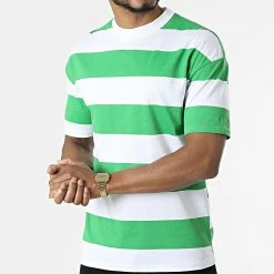 Remise 🌟 Tee 👕 Shirt A Rayures UPT21287 Blanc Vert de Uniplay 🧨 -Uniplay Soldes uniplay 313216 UPT21287 BANDIERA 20220407T161118 03