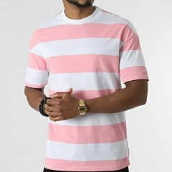 De gros ❤️ Tee 👕 Shirt A Rayures T21287 Blanc Rose de Uniplay 😀 8 De gros ❤️ Tee 👕 Shirt A Rayures T21287 Blanc Rose de Uniplay 😀 -Uniplay Soldes uniplay 313220 T21287 ROSA 20220407T160001 03