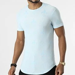 Nouveau 👍 Tee 👕 Shirt Oversize UY828 Bleu Clair de Uniplay 🛒