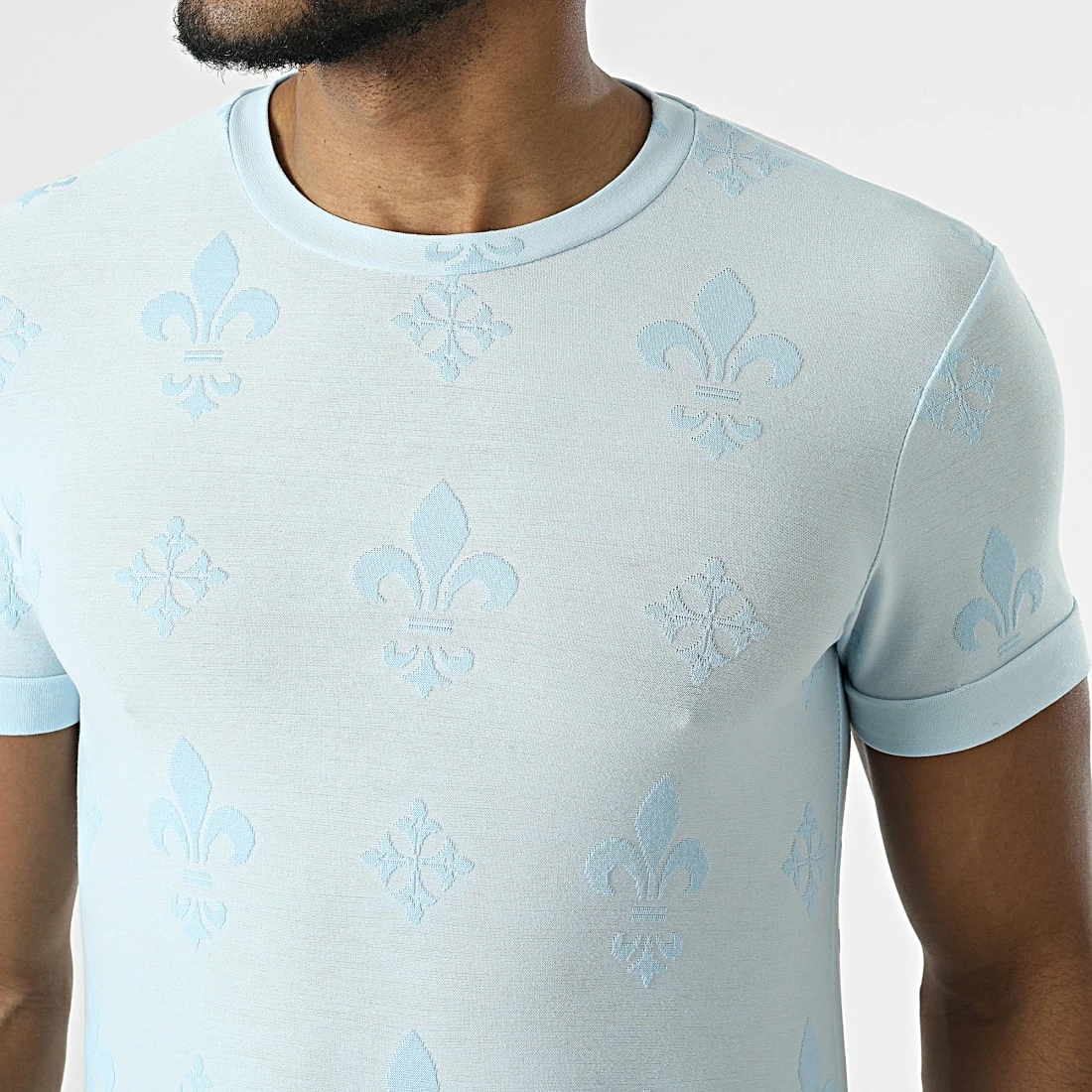 Nouveau ๐ Tee ๐ Shirt Oversize UY828 Bleu Clair de Uniplay ๐ 4 Nouveau ๐ Tee ๐ Shirt Oversize UY828 Bleu Clair de Uniplay ๐ โ Image 2