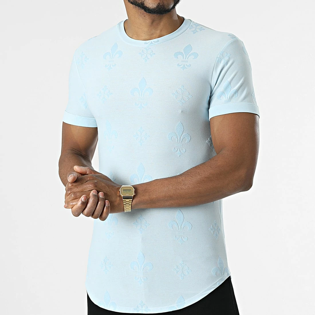 Nouveau ๐ Tee ๐ Shirt Oversize UY828 Bleu Clair de Uniplay ๐ 5 Nouveau ๐ Tee ๐ Shirt Oversize UY828 Bleu Clair de Uniplay ๐ โ Image 3