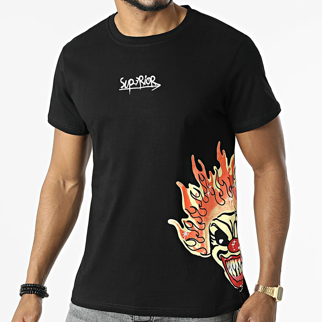 Budget 😀 Tee 👕 Shirt UP-T3A18 Noir de Uniplay 👍 3 Budget 😀 Tee 👕 Shirt UP-T3A18 Noir de Uniplay 👍