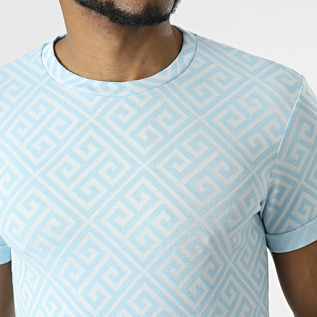 Top 10 🛒 Tee 👕 Shirt Oversize UY814 Bleu Ciel Blanc de Uniplay 🤩 4 Top 10 🛒 Tee 👕 Shirt Oversize UY814 Bleu Ciel Blanc de Uniplay 🤩 – Image 2