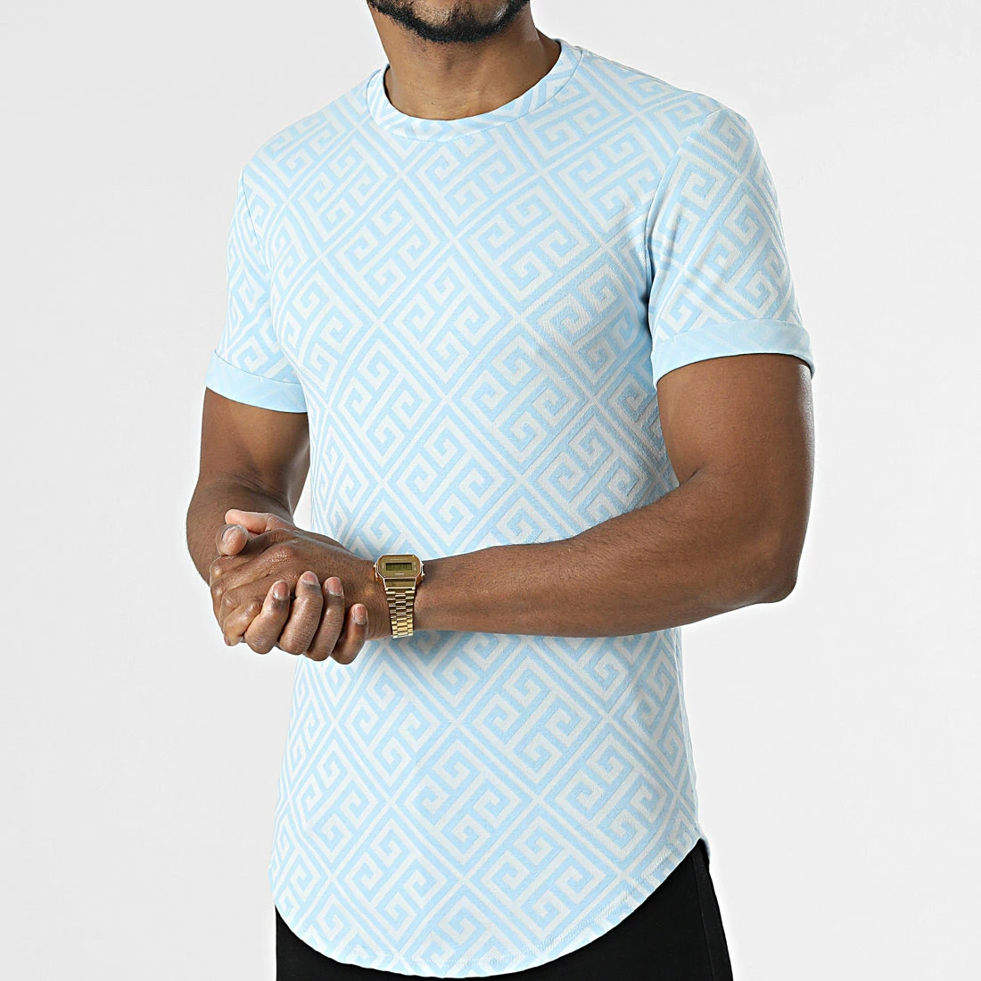 Top 10 🛒 Tee 👕 Shirt Oversize UY814 Bleu Ciel Blanc de Uniplay 🤩 5 Top 10 🛒 Tee 👕 Shirt Oversize UY814 Bleu Ciel Blanc de Uniplay 🤩 – Image 3