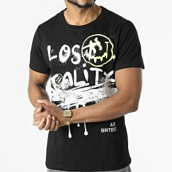 Bon marché ❤️ Tee 👕 Shirt UP-T3A20 Noir de Uniplay 🥰 -Uniplay Soldes uniplay 313280 UP T3A20 BLACK 20220407T162854 03