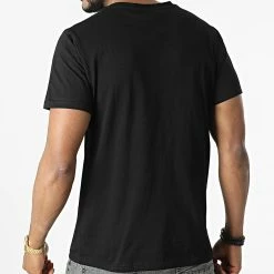 Bon marché ❤️ Tee 👕 Shirt UP-T3A20 Noir de Uniplay 🥰 -Uniplay Soldes uniplay 313280 UP T3A20 BLACK 20220407T162857 04