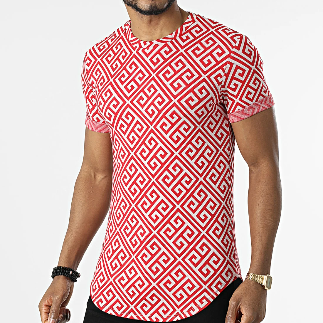 Tout neuf 🛒 Tee 👕 Shirt Oversize UY814 Rouge Blanc de Uniplay 🎉 3 Tout neuf 🛒 Tee 👕 Shirt Oversize UY814 Rouge Blanc de Uniplay 🎉