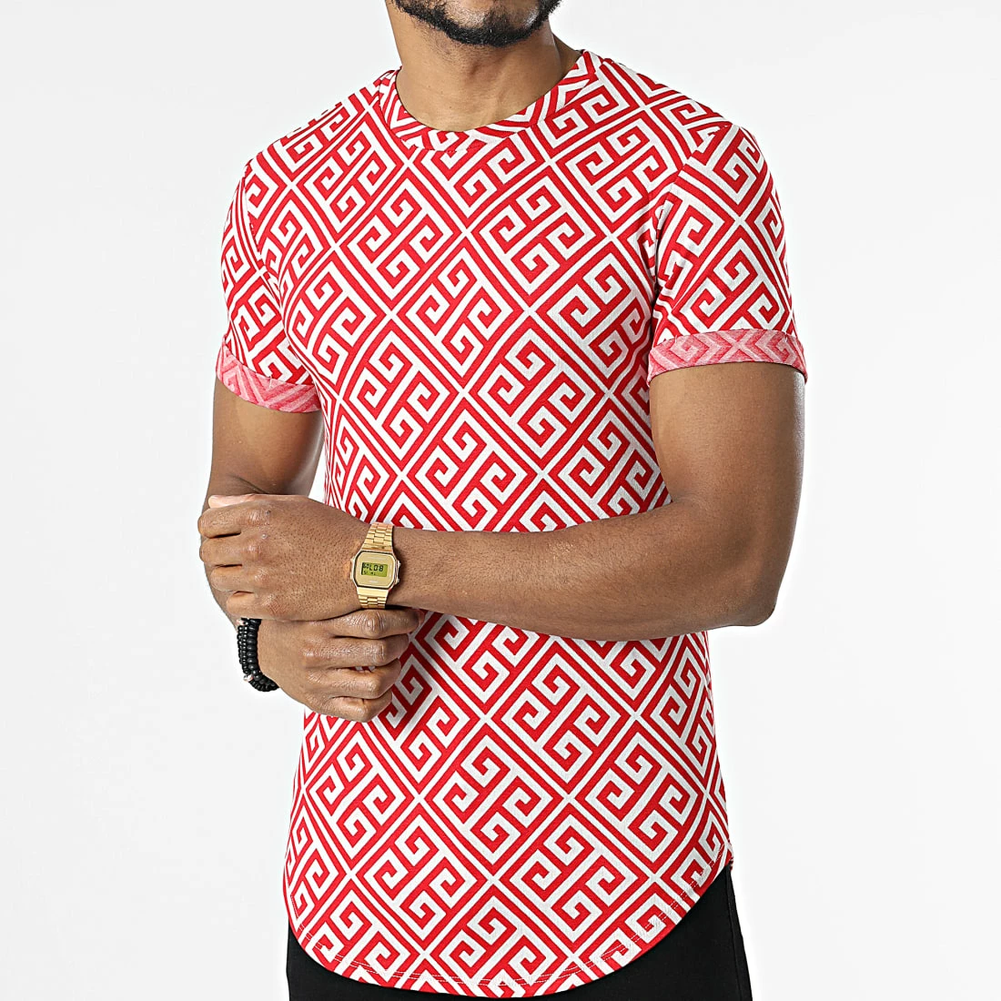 Tout neuf 🛒 Tee 👕 Shirt Oversize UY814 Rouge Blanc de Uniplay 🎉 5 Tout neuf 🛒 Tee 👕 Shirt Oversize UY814 Rouge Blanc de Uniplay 🎉 – Image 3