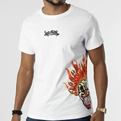 De gros 👍 Tee 👕 Shirt UP-T3A18 Blanc de Uniplay ✔️