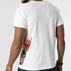 De gros 👍 Tee 👕 Shirt UP-T3A18 Blanc de Uniplay ✔️ -Uniplay Soldes uniplay 313370 UP T3A18 WHITE 20220407T162317 04