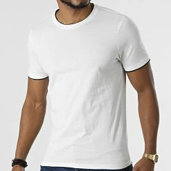 Meilleure affaire ❤️ Tee 👕 Shirt UP-BT145A Blanc Cassé de Uniplay ⭐ -Uniplay Soldes uniplay 313375 UP BT145A WHITE 20220407T162450 03