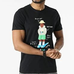 Tout neuf 👏 Tee 👕 Shirt UP-BT262 Noir de Uniplay 👏 -Uniplay Soldes uniplay 313376 UP BT262 BLACK 20220407T162948 03