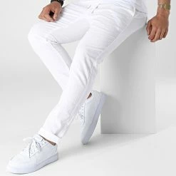 De gros 😀 Pantalon Chino K674 Blanc de Uniplay ❤️ -Uniplay Soldes uniplay 313389 UP K674 WHITE 20220408T154829 03