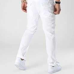 De gros 😀 Pantalon Chino K674 Blanc de Uniplay ❤️ -Uniplay Soldes uniplay 313389 UP K674 WHITE 20220408T154831 04