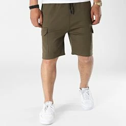 Remise 👍 Short Jogging UPP62 Vert Kaki de Uniplay ⌛ -Uniplay Soldes uniplay 316659 UPP62 GREEN 20220429T154500 03