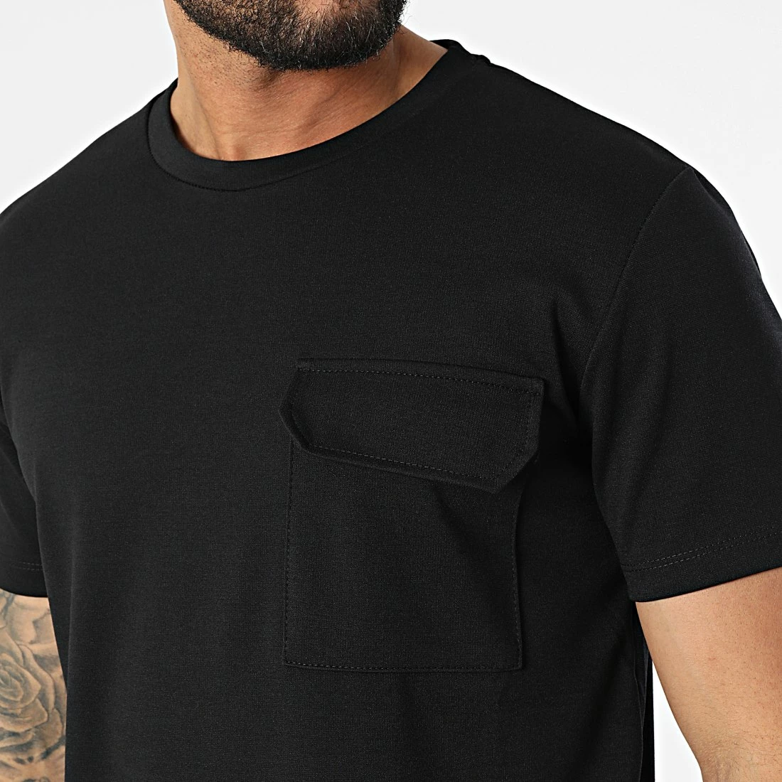 Promo 🛒 Tee 👕 Shirt Poche Oversize Large UY833 Noir de Uniplay 🤩 4 Promo 🛒 Tee 👕 Shirt Poche Oversize Large UY833 Noir de Uniplay 🤩 – Image 2