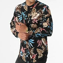 Les meilleures critiques de ✔️ Chemise Manches Longues Col Mao Floral UY838 Noir de Uniplay 🌟 -Uniplay Soldes uniplay 316710 UY838 BLACK 20220503T151918 03