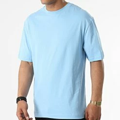 Nouveau 💯 Tee 👚 Shirt Oversize Large BAS-2 Bleu Ciel de Uniplay 🤩