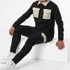 Meilleure affaire 🎉 Ensemble Veste Zippée Pantalon Jogging UP-ES-86 Noir Beige de Uniplay 🎉 -Uniplay Soldes uniplay 316764 UP ES 86 BLACK 20220429T154756 01