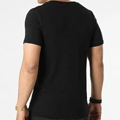 Tout neuf ✔️ Tee 👕 Shirt Col V BAS-3 Noir de Uniplay ❤️ -Uniplay Soldes uniplay 316789 BAS 3 BLACK 20220503T151802 04