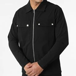 Promo 👍 Ensemble Veste Zippée Pantalon Cargo 22047 Noir de Uniplay 🔔 -Uniplay Soldes uniplay 316820 22047 BLACK 20220429T154524 03