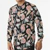 Grosses soldes 😀 Chemise Manches Longues Col Mao Floral UY837 Noir de Uniplay 🧨 -Uniplay Soldes uniplay 316822 UY837 BLACK 20220503T151949 01