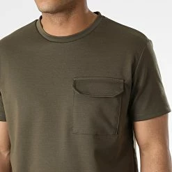 Top 10 🌟 Tee 👚 Shirt Poche Oversize Large UY833 Vert Kaki de Uniplay 💯 -Uniplay Soldes uniplay 316825 UY833 GREEN 20220503T152123 02