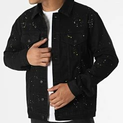 Le moins cher 💯 Veste Jean 725 Noir de Uniplay 😀 -Uniplay Soldes uniplay 316827 725 NOIR 20220503T152108 03