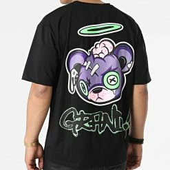 Sortie ⌛ Tee 👕 Shirt Oversize Large SH-38-01 Noir de Uniplay 💯