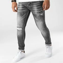 Meilleure vente ✔️ Jean Skinny 711 Gris de Uniplay 👍