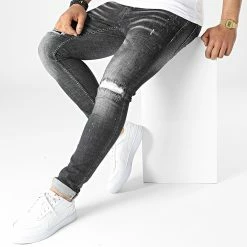 Top 10 🔔 Jean Skinny 709 Gris Anthracite de Uniplay 🔥 -Uniplay Soldes uniplay 316844 709 NOIR 20220509T152958 03