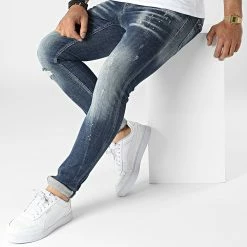Bon marché ⌛ Jean Skinny 706 Bleu Denim de Uniplay ✨ -Uniplay Soldes uniplay 316847 706 BLUE 20220506T160215 03